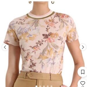 Zimmermann floral linen tee